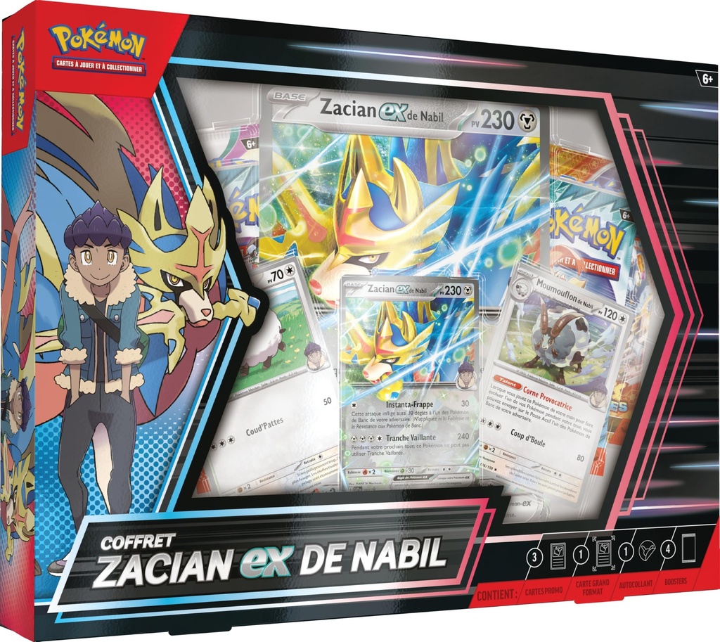 Coffret Zacian EX de Nabil